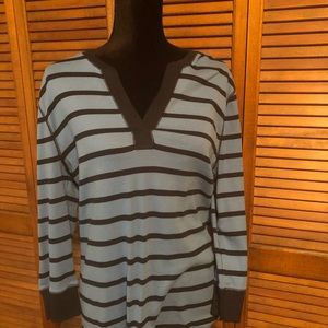 Blue/ Black stripe shirt